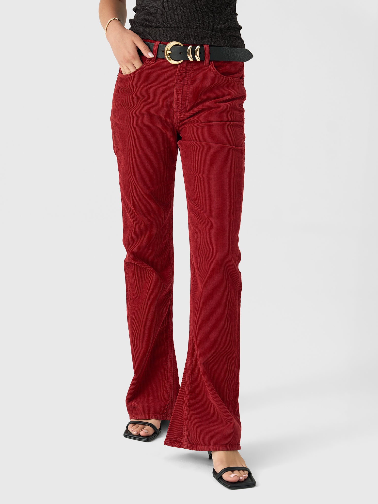 Agolde Women's Kick Boot Corduroy Jean - Saint Bernard