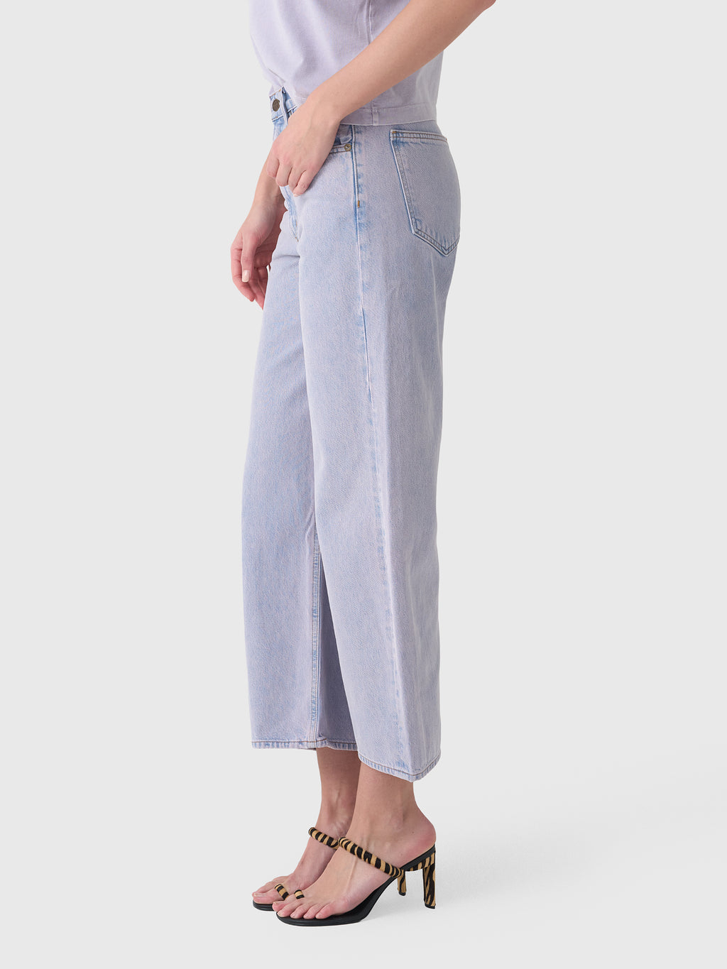 Agolde Women's Low Curve Crop Jean - Saint Bernard