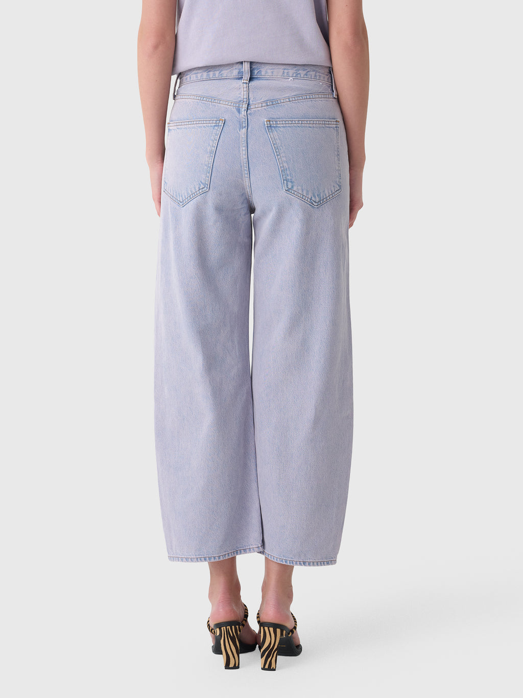 Agolde Women's Low Curve Crop Jean - Saint Bernard