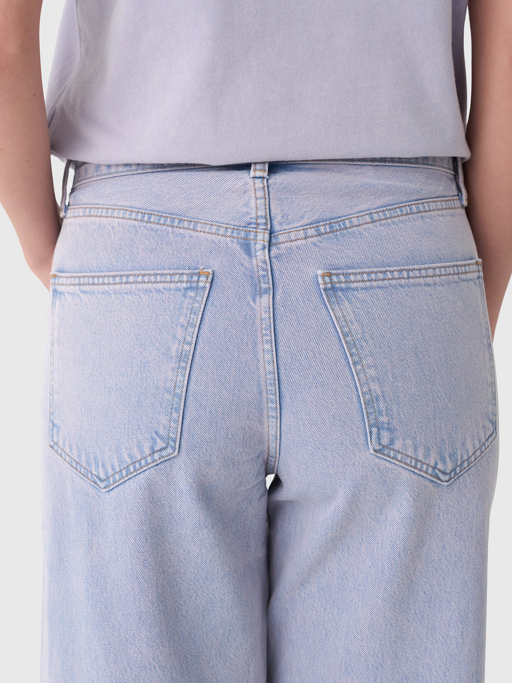 Agolde Women's Low Curve Crop Jean - Saint Bernard