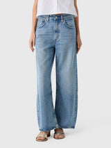 Agolde Women's Low Curve Crop Jean - Saint Bernard