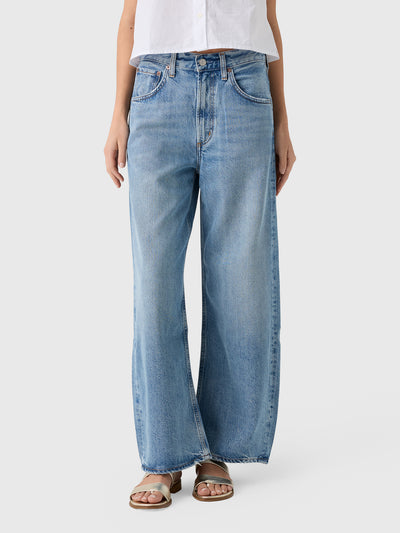 Agolde Women's Low Curve Crop Jean - Saint Bernard