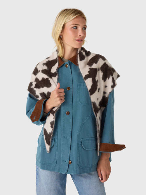 Guest In Residence Grizzly Cowhide Wild Rag Scarf - Saint Bernard