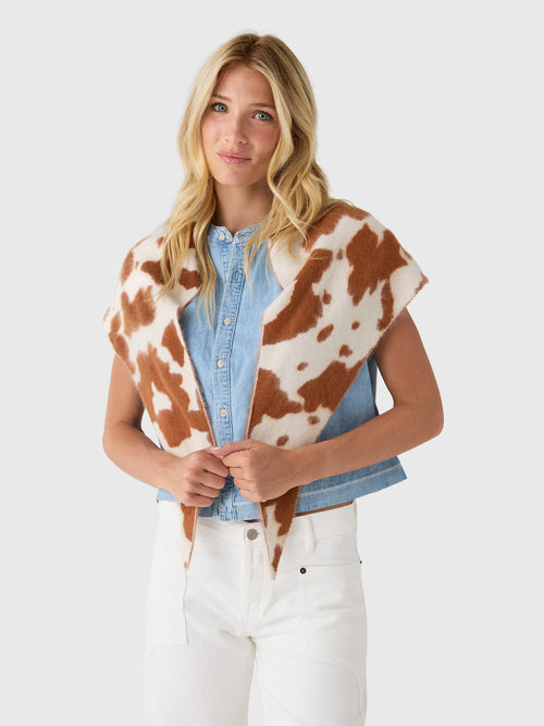 Guest In Residence Grizzly Cowhide Wild Rag Scarf - Saint Bernard