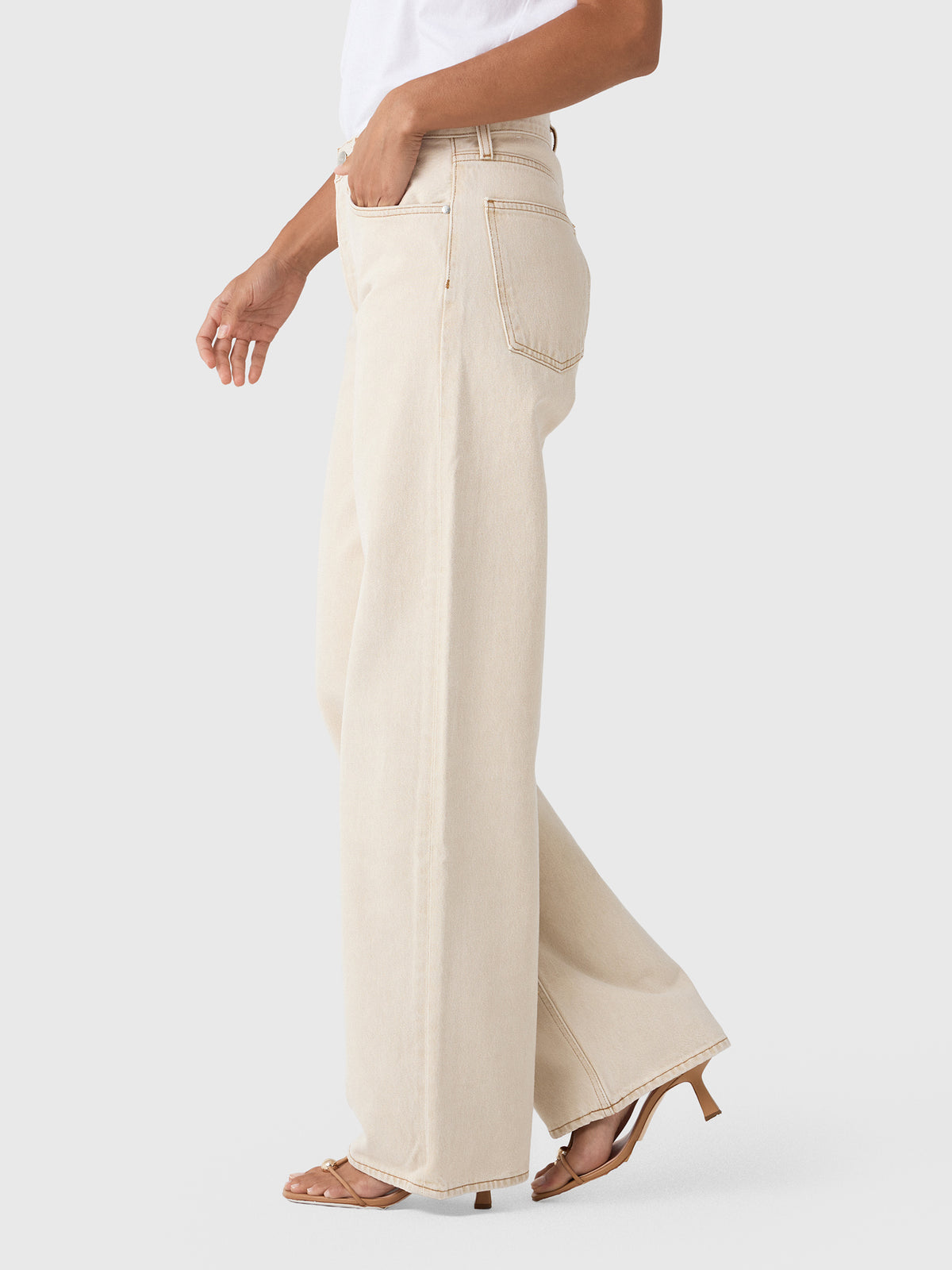 Agolde Women's Arc Wide Leg 32" Jean - Saint Bernard