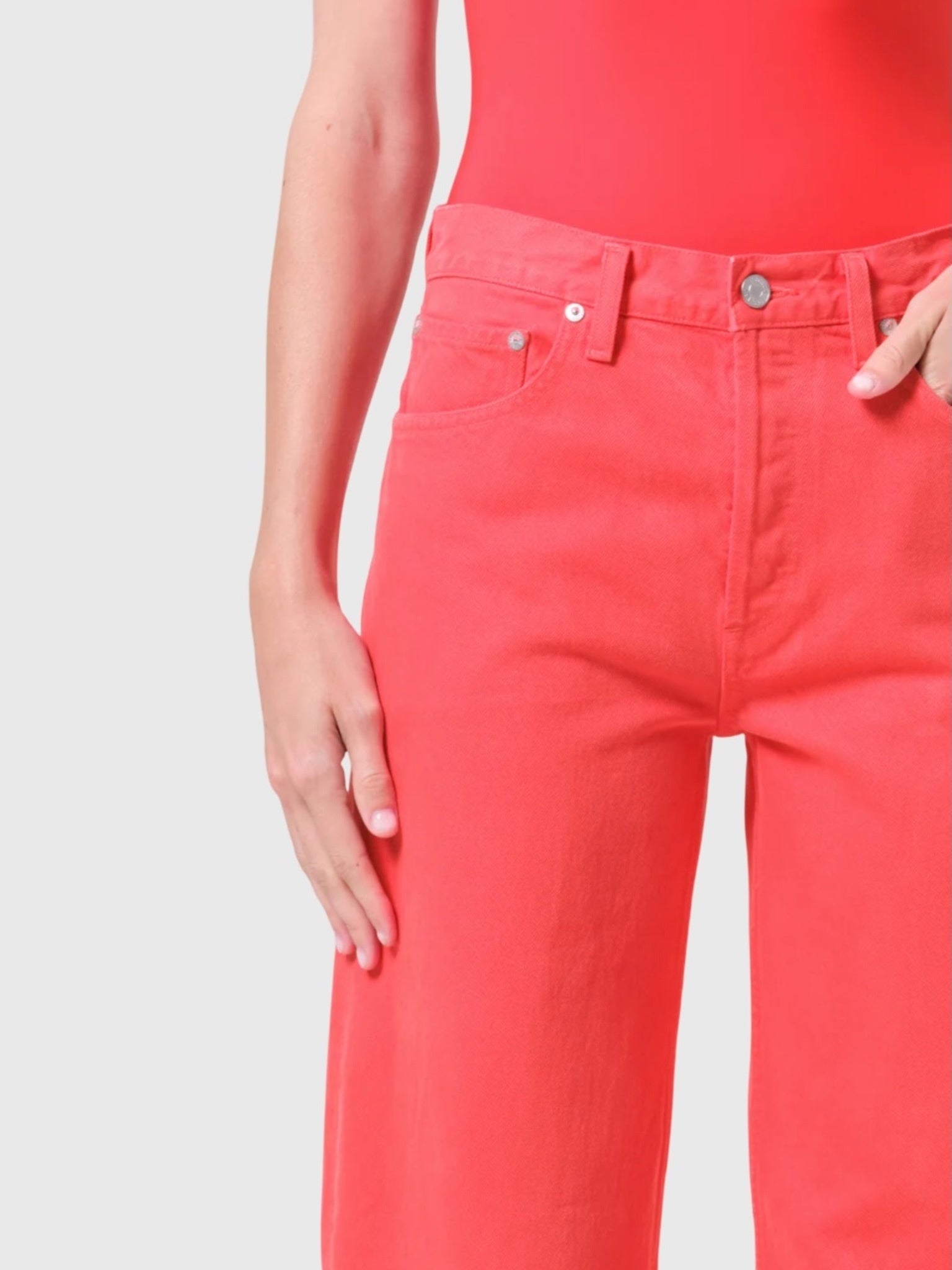 Agolde Women's Arc Wide Leg Jean - Saint Bernard