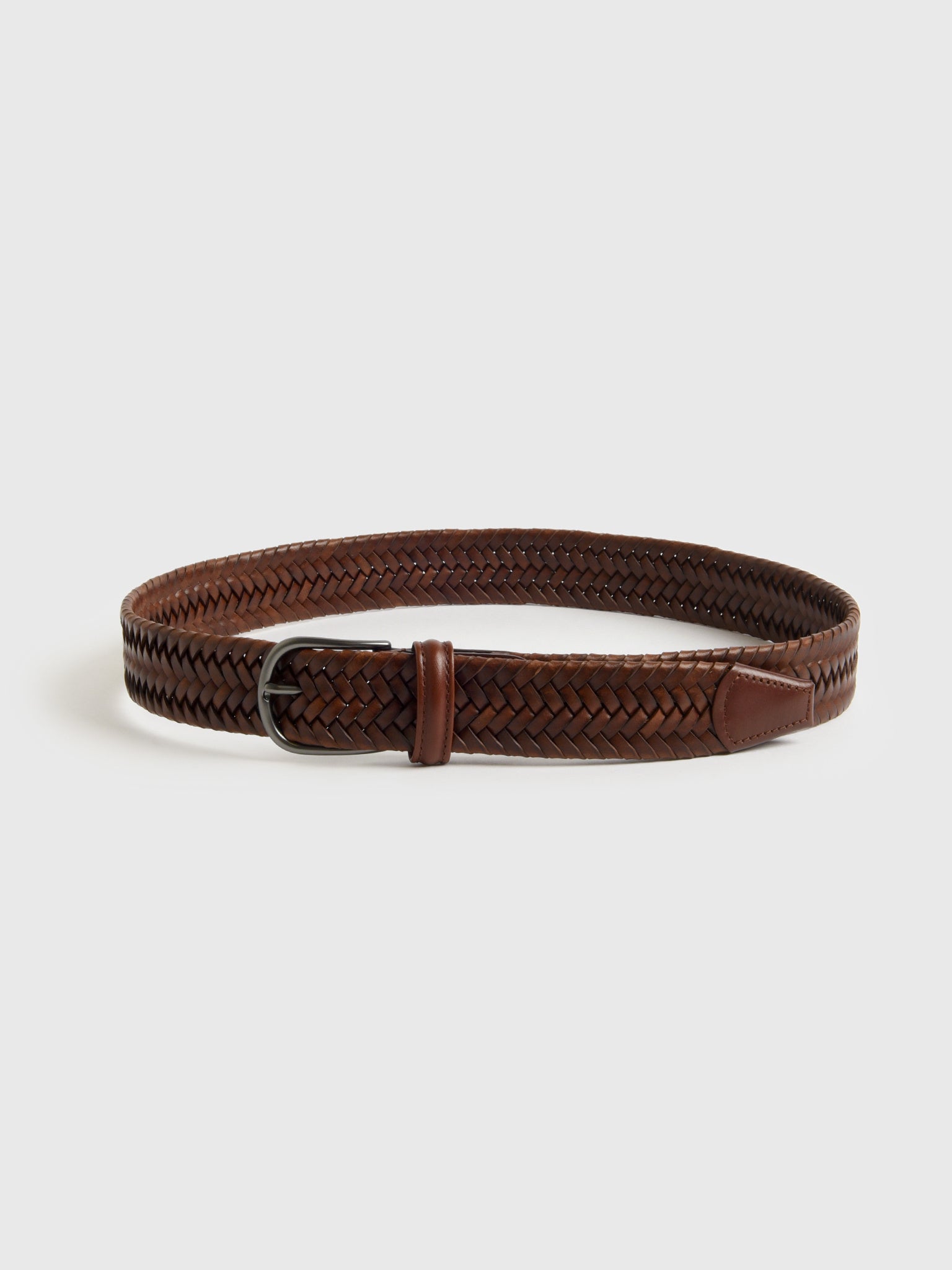 Andersons Men's Woven Leather Belt - Saint Bernard