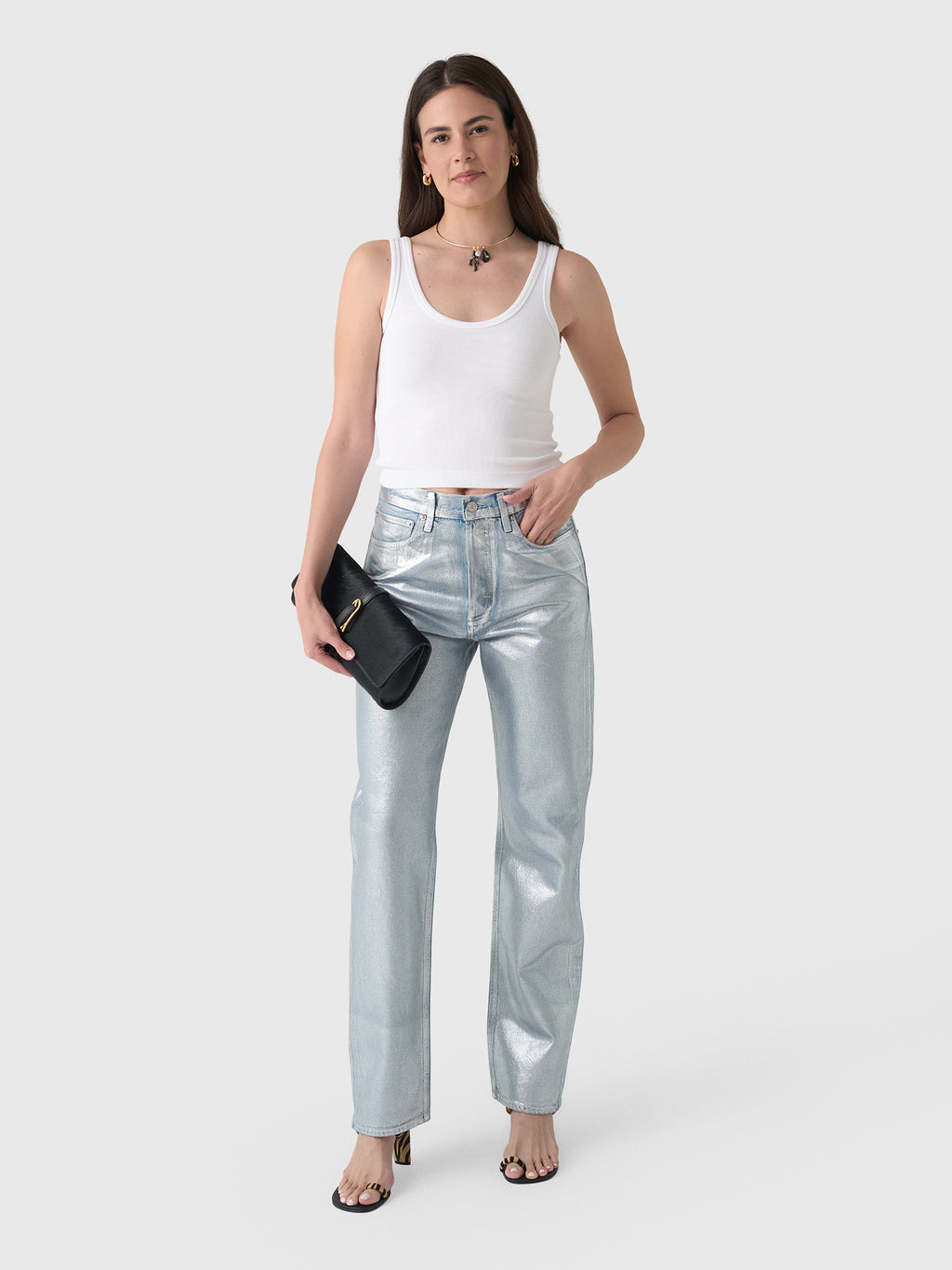 Agolde Women's 90s Straight Jean - Saint Bernard