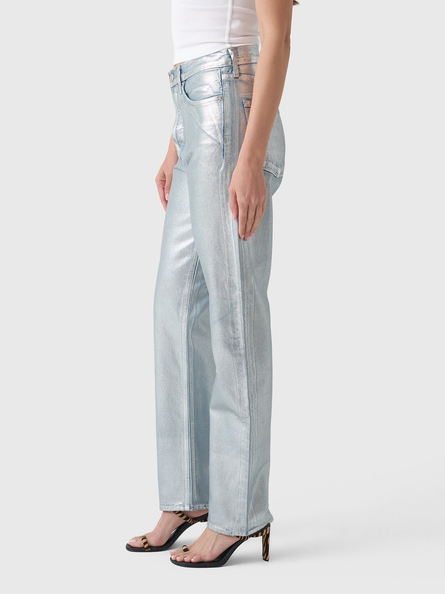 Agolde Women's 90s Straight Jean - Saint Bernard