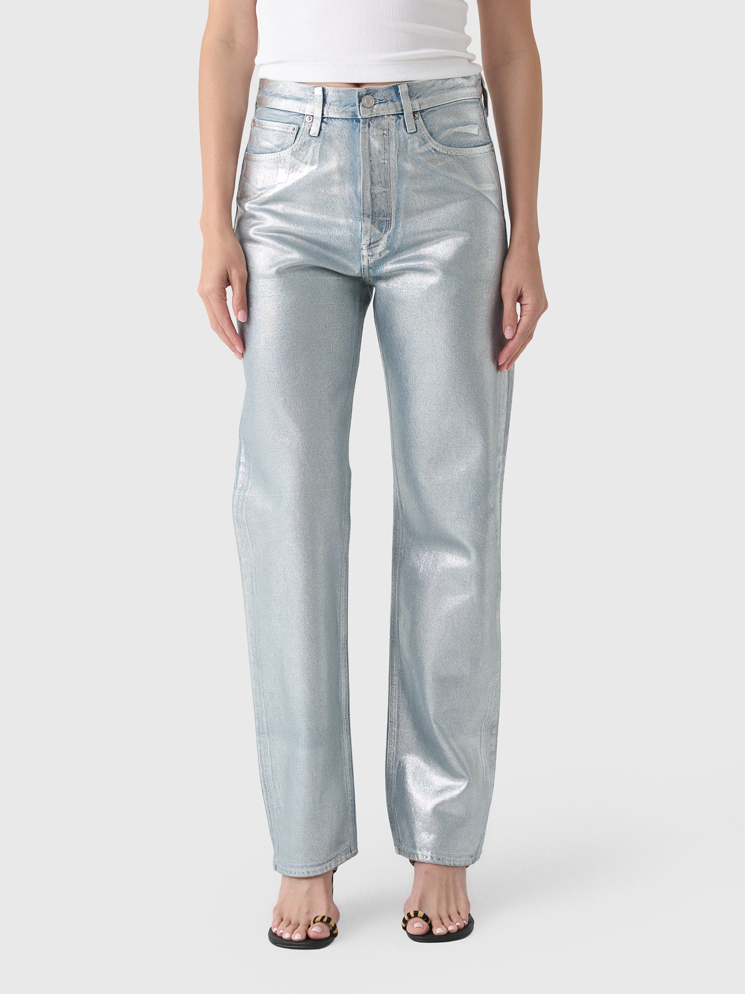 Agolde Women's 90s Straight Jean - Saint Bernard