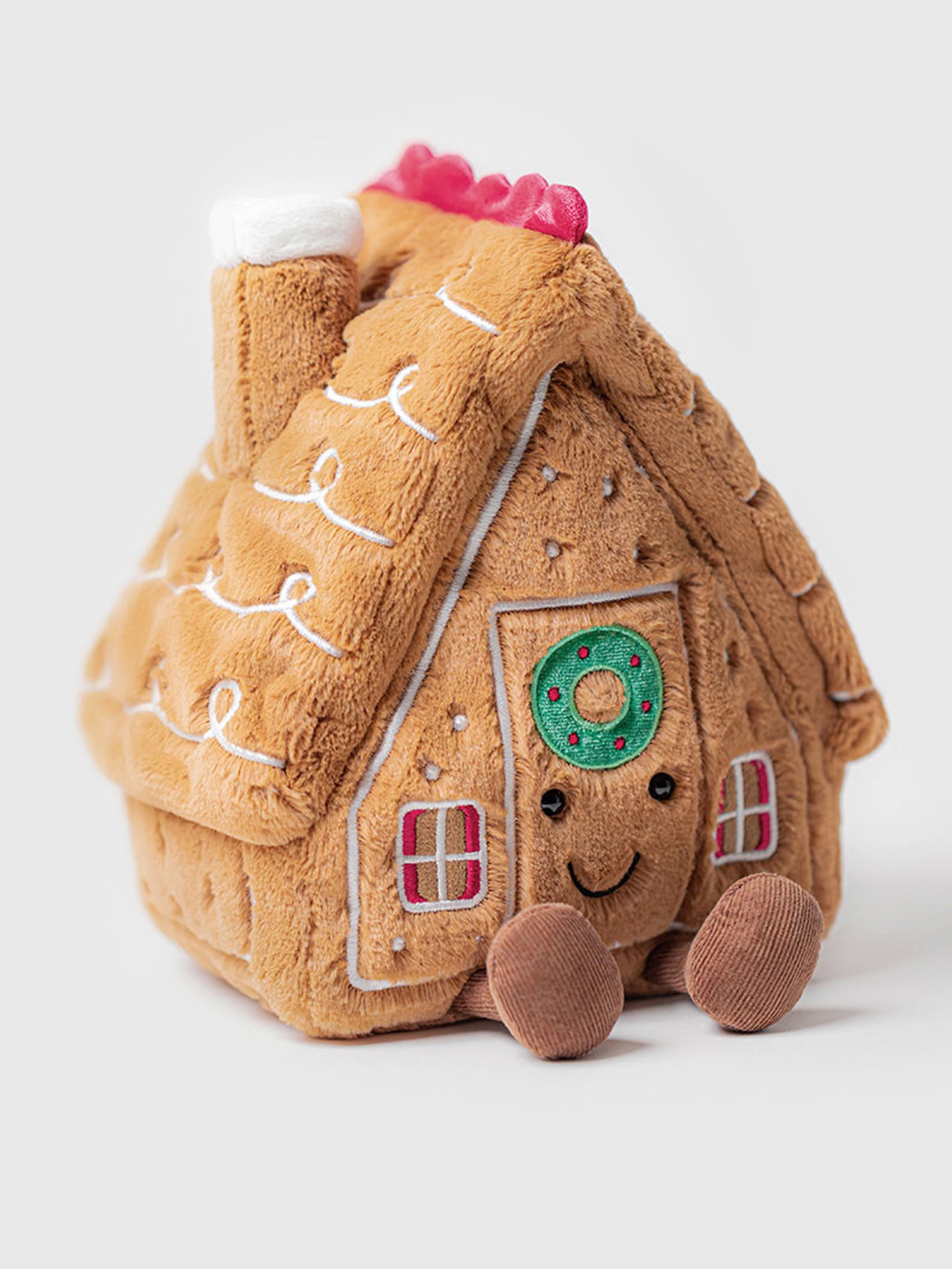 Jellycat Amuseables Gingerbread House Plush - Saint Bernard