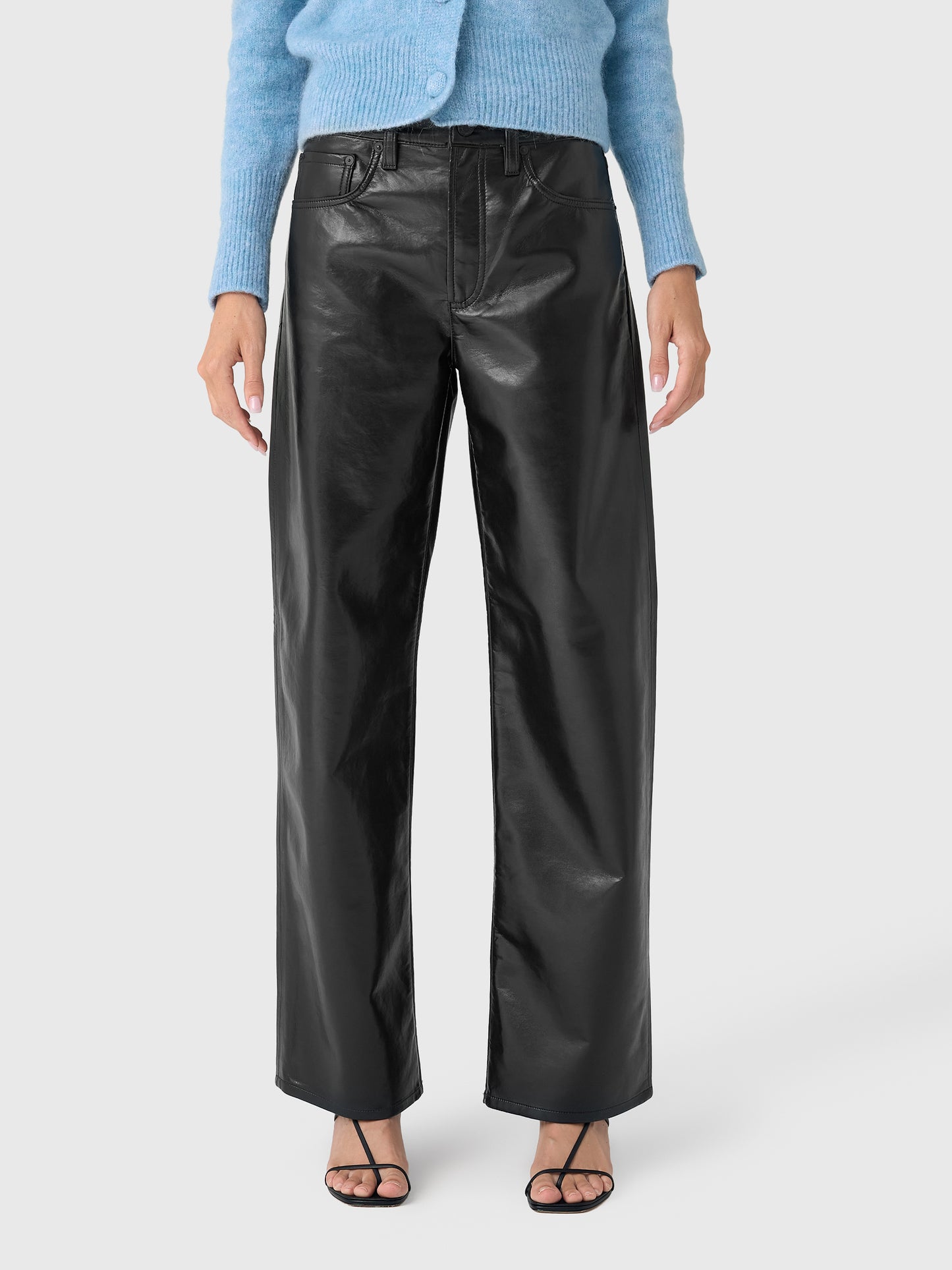 Agolde Women's Arc Leather Pant - Saint Bernard