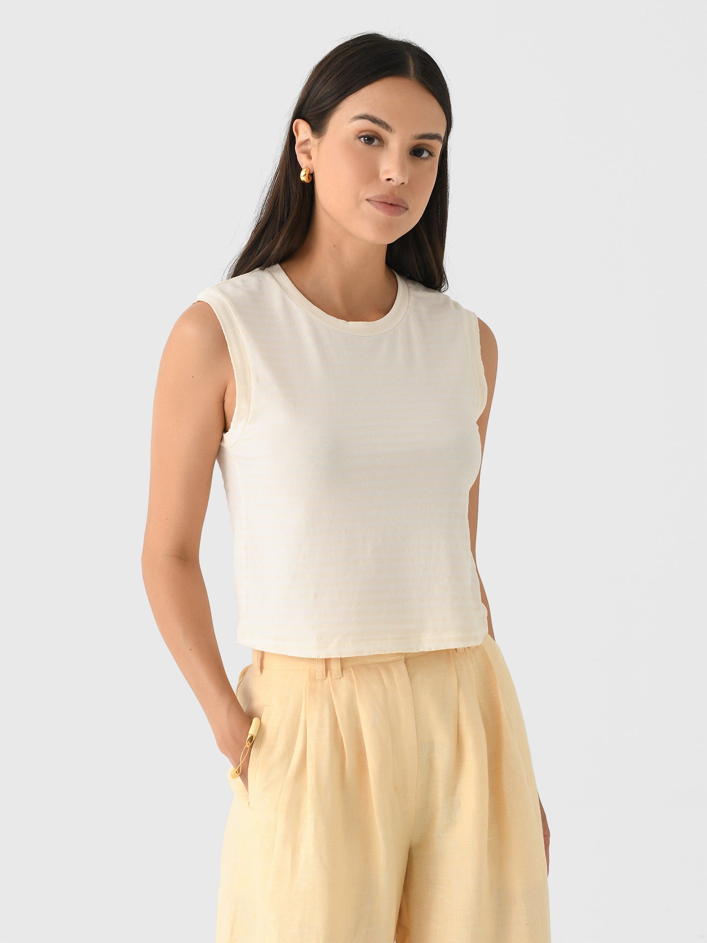 AMO Women's Sleeveless Babe Tee - Saint Bernard