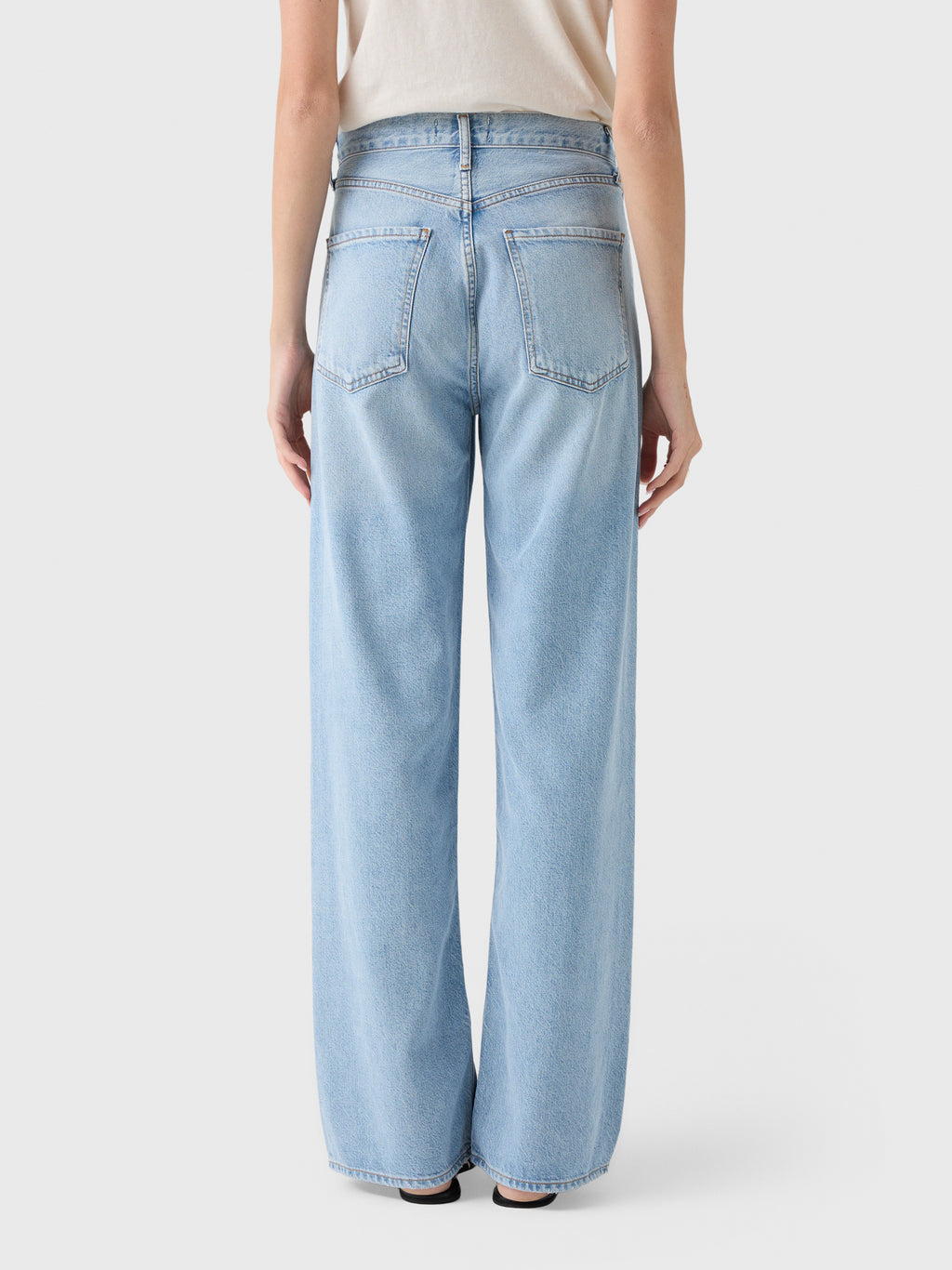 Agolde Women's Ren Wide Leg Jean - Saint Bernard