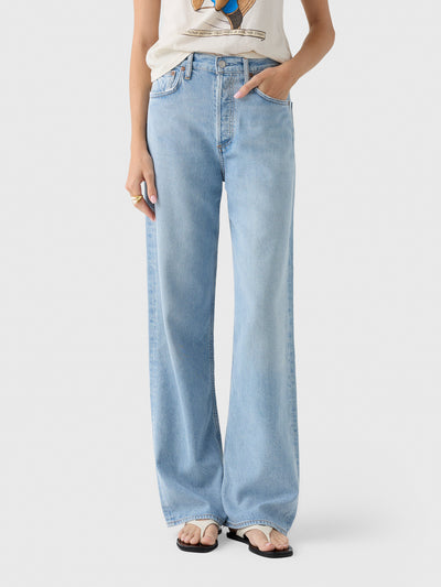 Agolde Women's Ren Wide Leg Jean - Saint Bernard