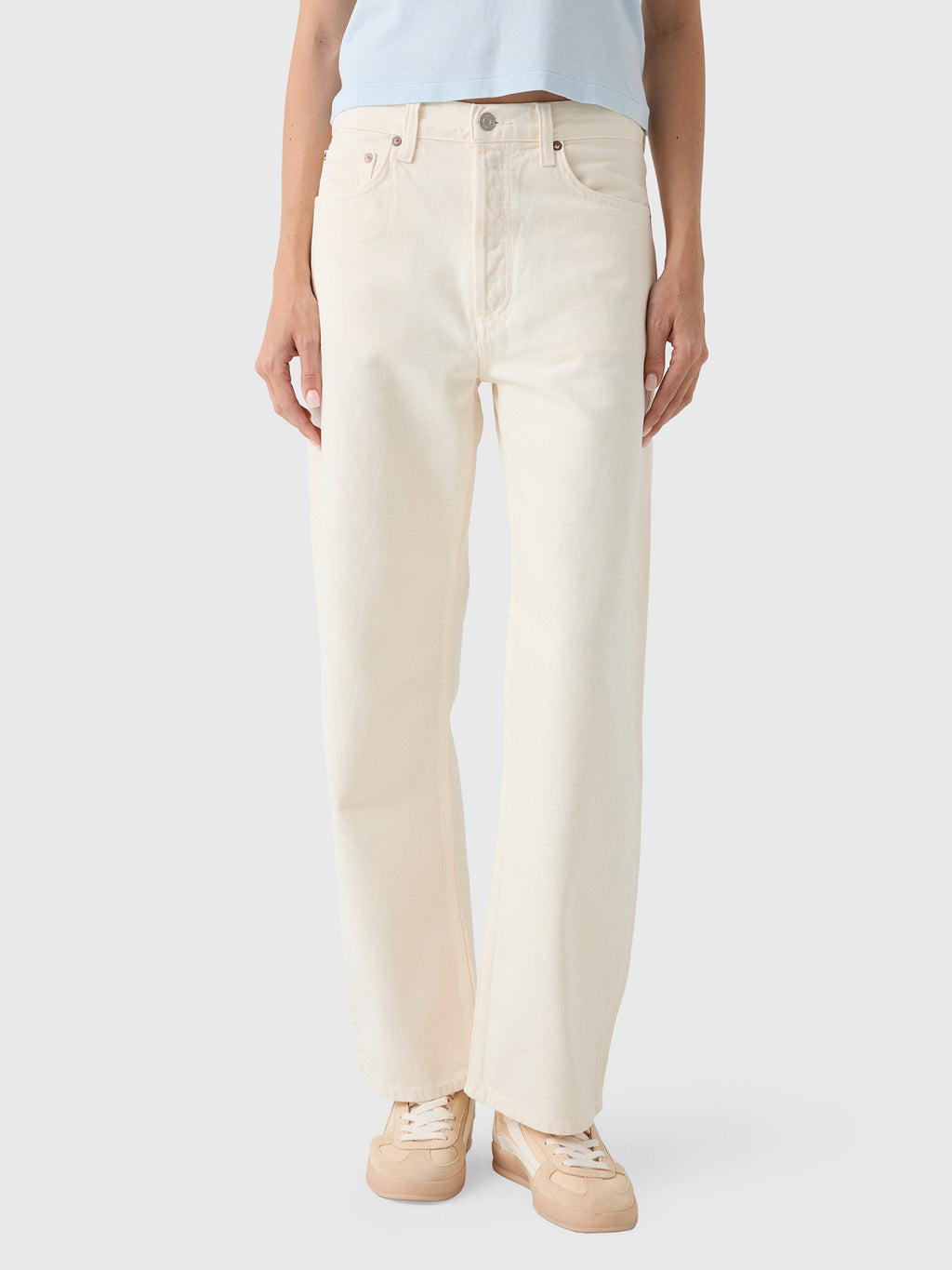 Agolde Women's Arc Wide Leg 29" Jean - Saint Bernard