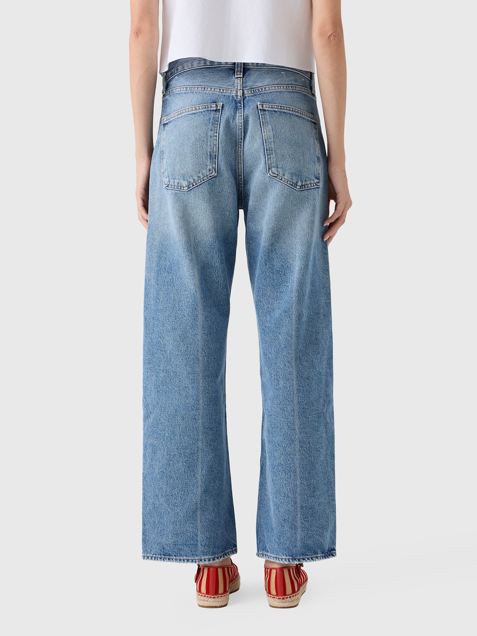 Agolde Women's Arc Wide Leg 29" Jean - Saint Bernard