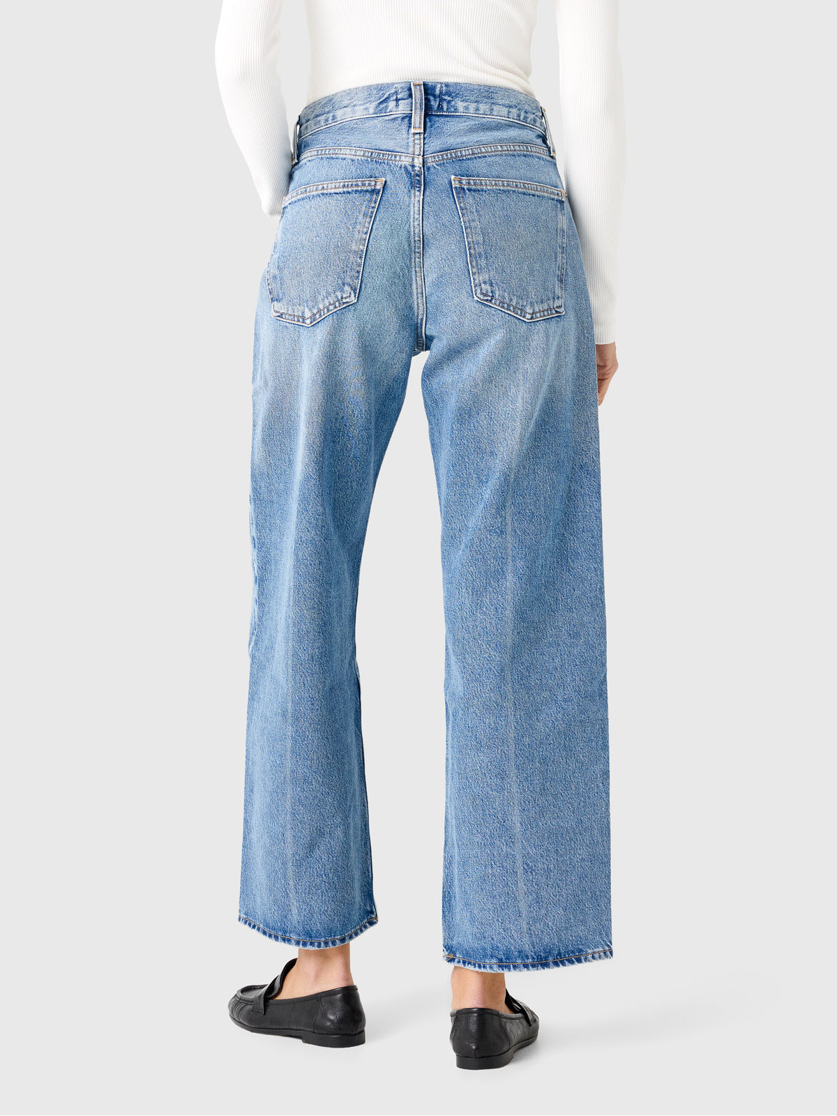 Agolde Women's Arc Wide Leg 29" Jean - Saint Bernard