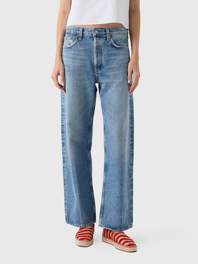 Agolde Women's Arc Wide Leg 29" Jean - Saint Bernard