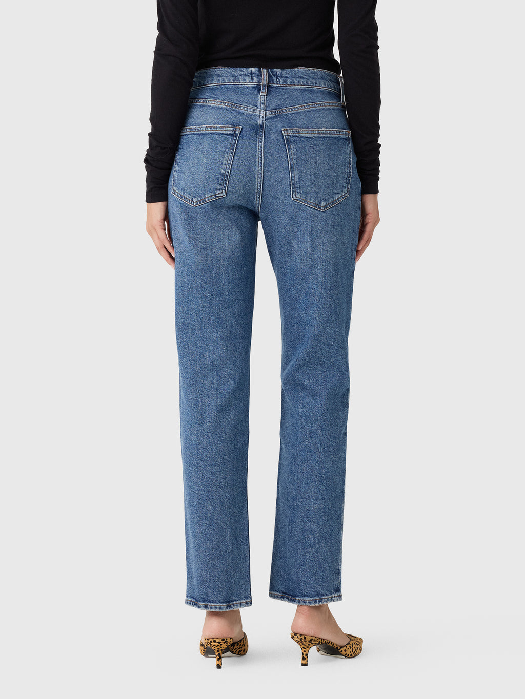 Agolde Women's Lana Straight Jean - Saint Bernard