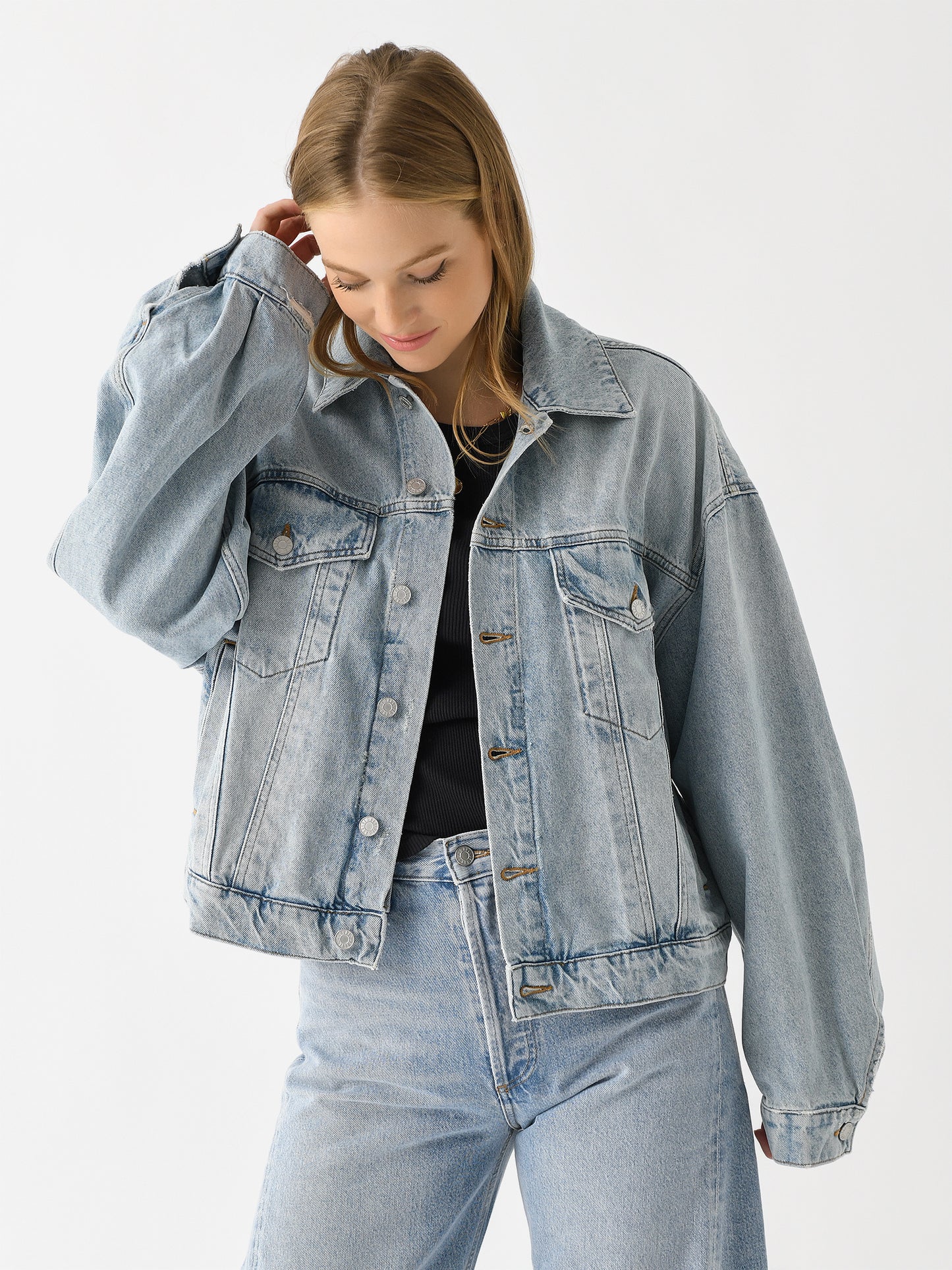 Agolde Women's Dalton Balloon Denim Jacket - Saint Bernard