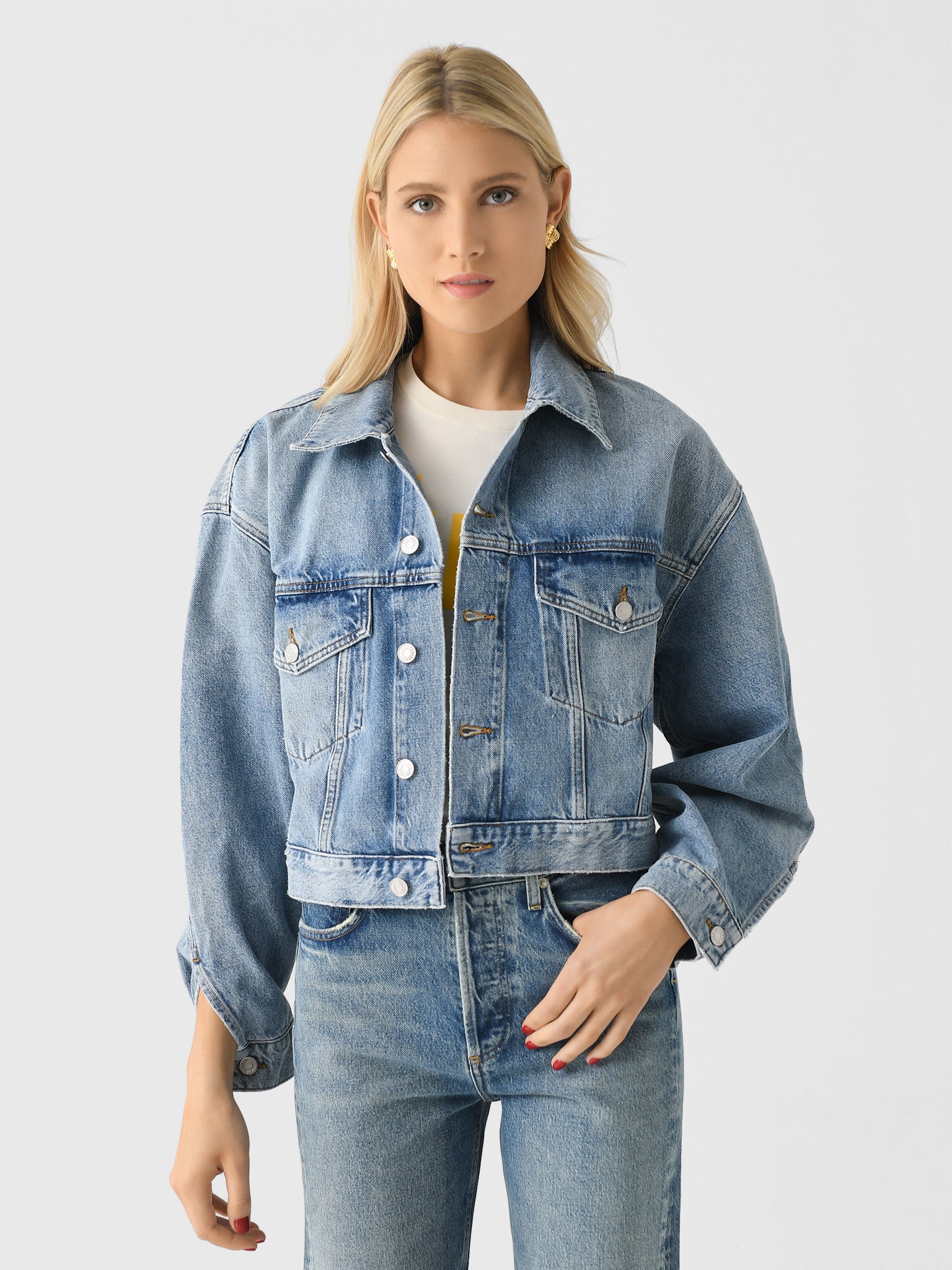 Agolde Women's Palmer Denim Jacket - Saint Bernard