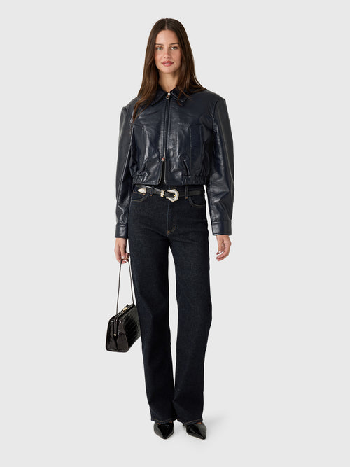 Agolde Women's Nahla Cropped Jacket - Saint Bernard