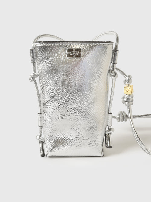 GANNI Metallic Bou Crossbody Bag