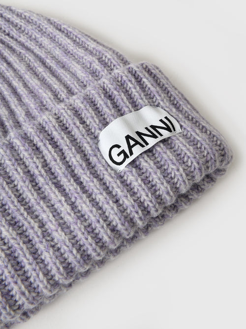 GANNI Women's Rib Knit Beanie