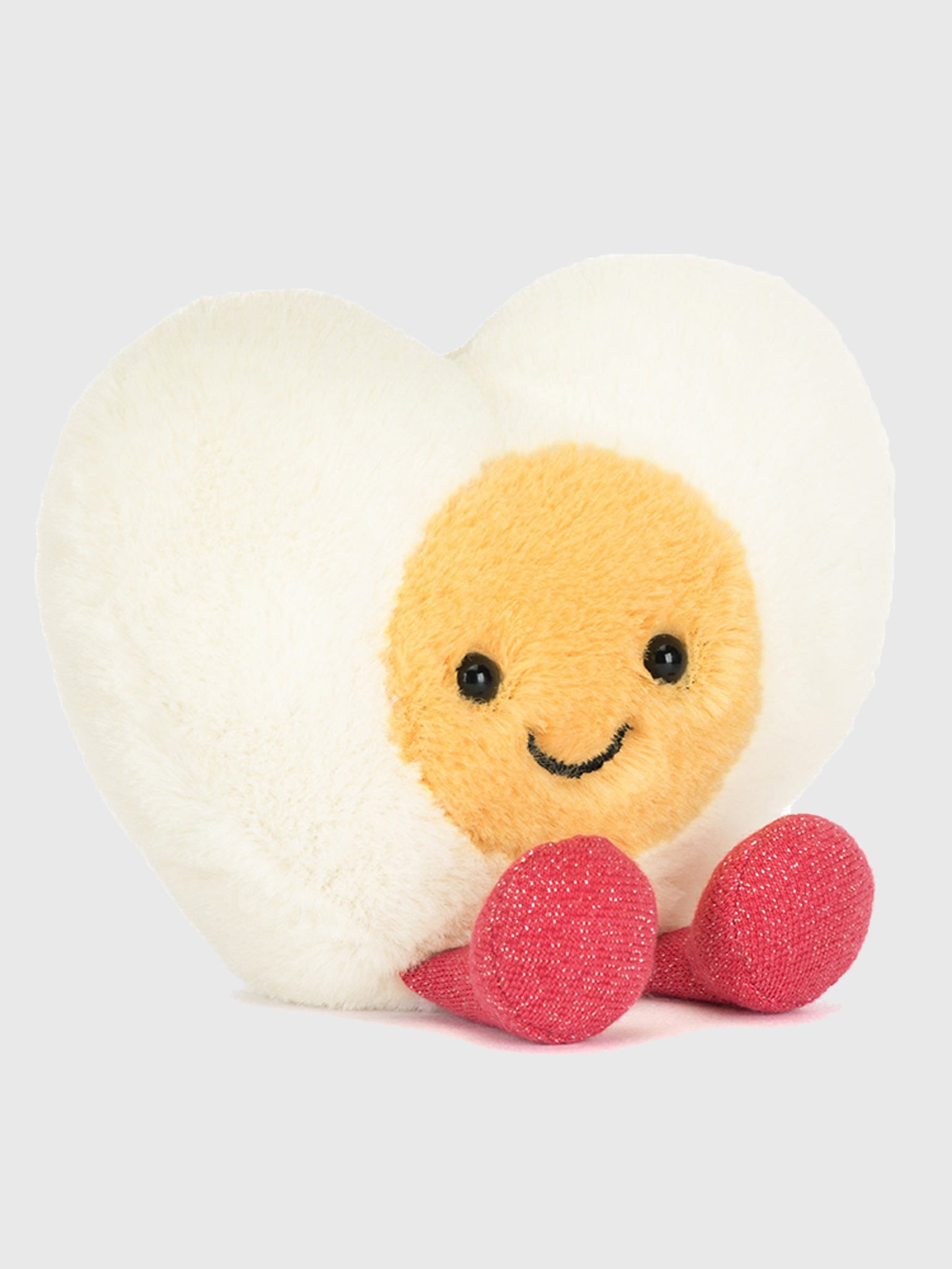 Jellycat Amuseables Heart Boiled Egg Plush - Saint Bernard