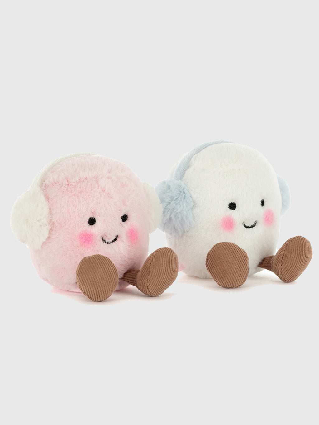 Jellycat Amuseables Toastie Pink + White Marshmallows Plush - Saint Bernard