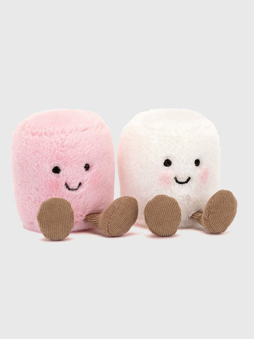 Jellycat Amuseables Pink & White Marshmallows Plush