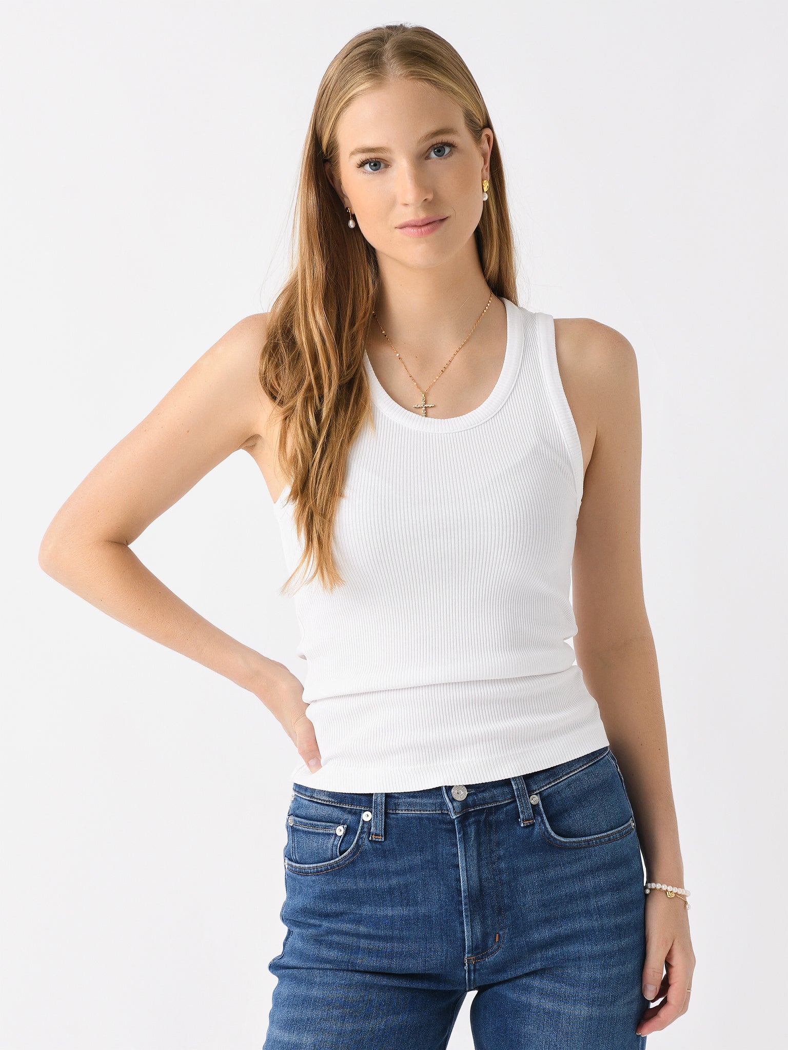 Agolde Women's Poppy Scoop Neck Tank - Saint Bernard