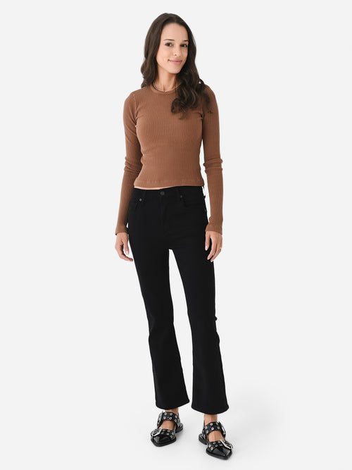 Agolde Women's Alma Shrunken Crewneck Tee