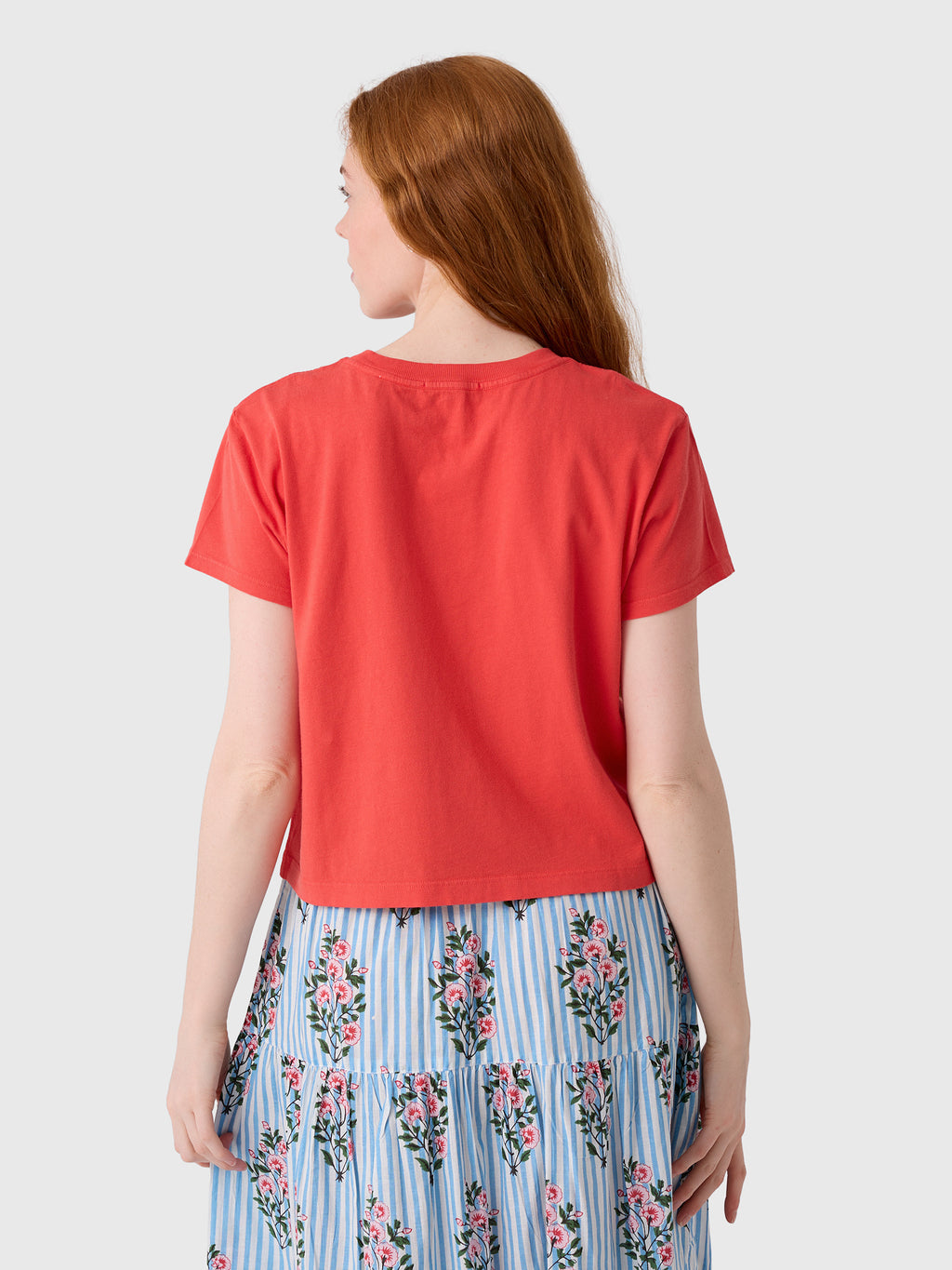 Agolde Women's Adine Shrunken Tee - Saint Bernard