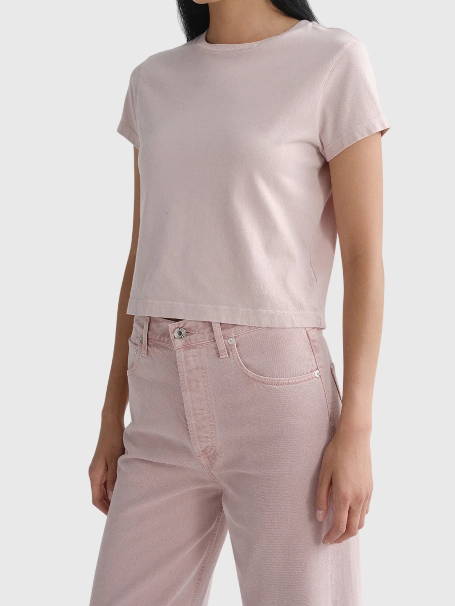 Agolde Women's Adine Shrunken Tee - Saint Bernard