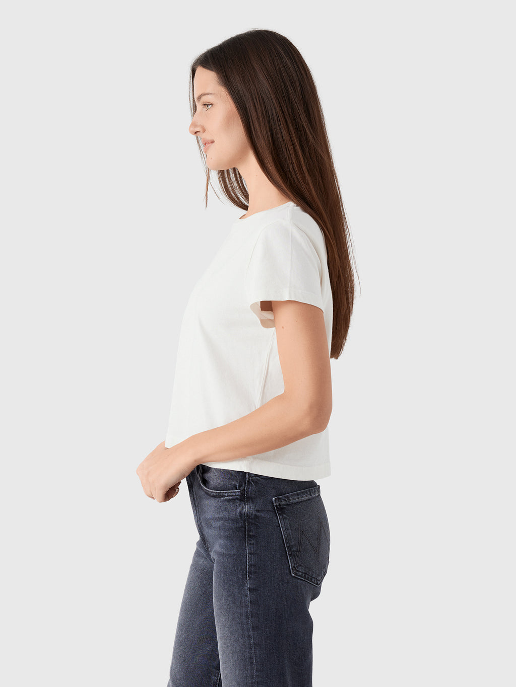 Agolde Women's Adine Shrunken Tee - Saint Bernard