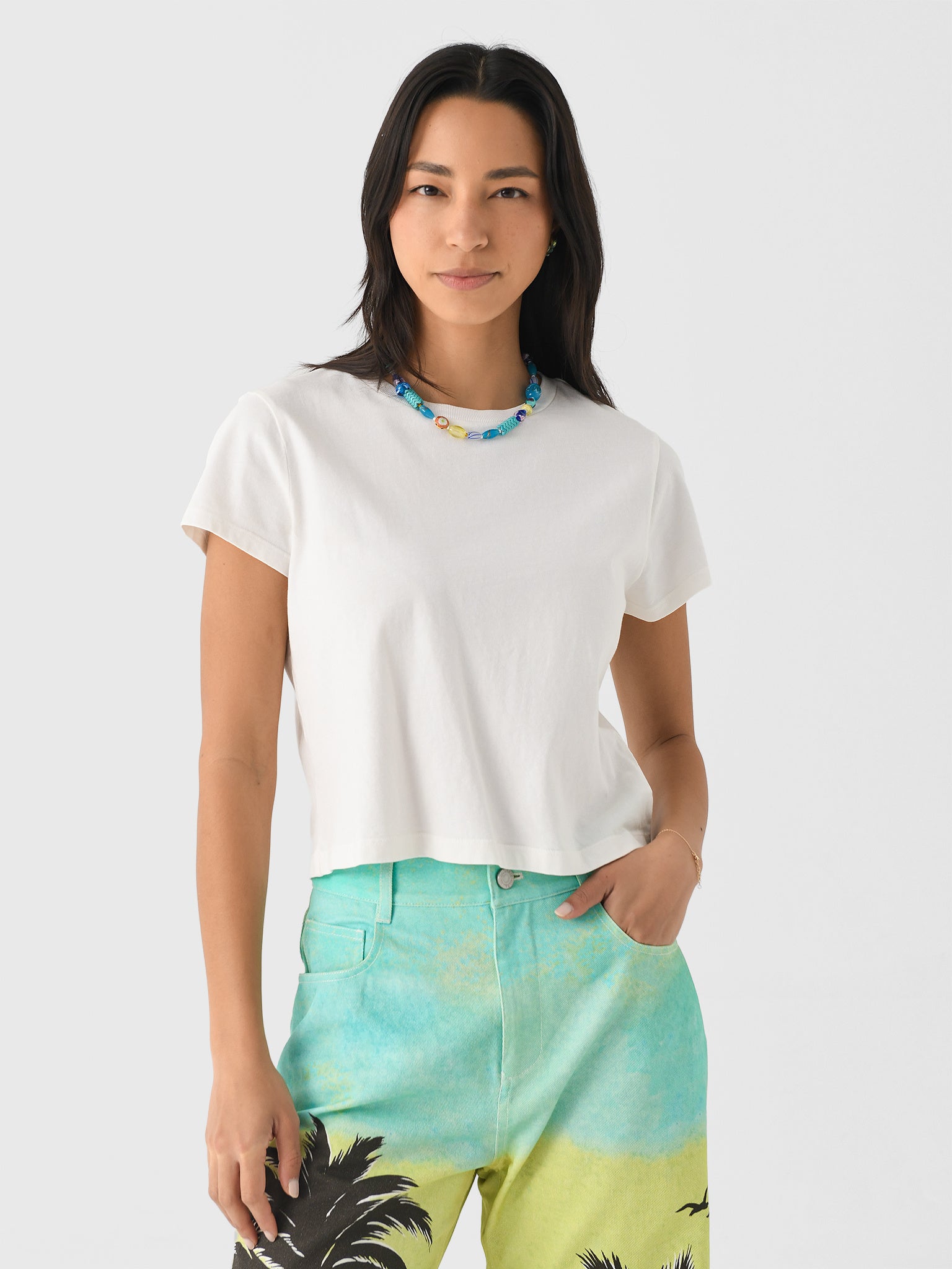 Agolde Women's Adine Tee - Saint Bernard