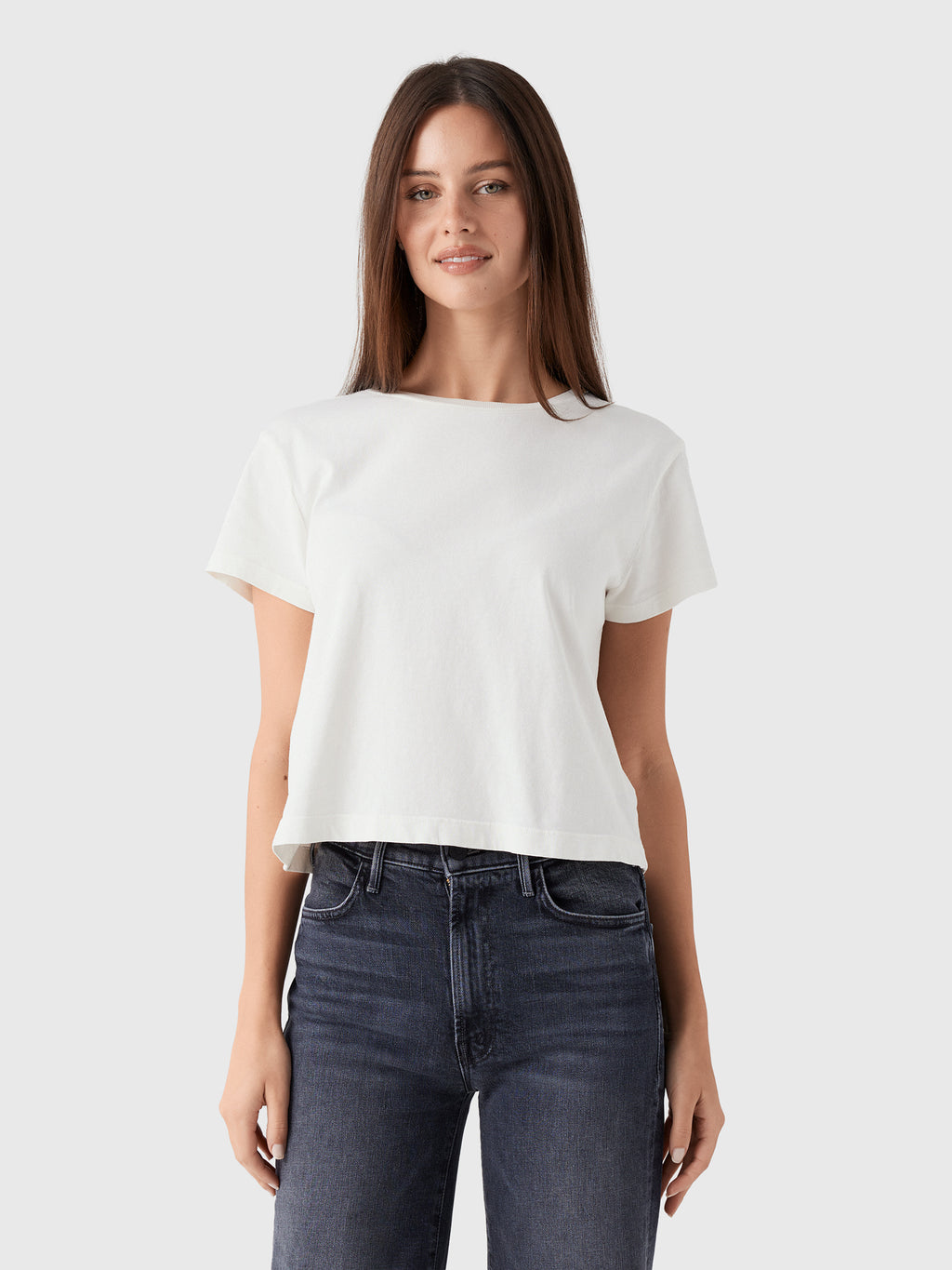 Agolde Women's Adine Shrunken Tee - Saint Bernard