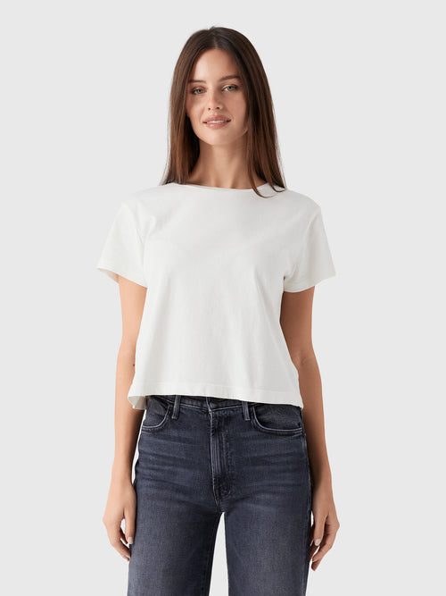 Agolde Women's Adine Shrunken Tee - Saint Bernard