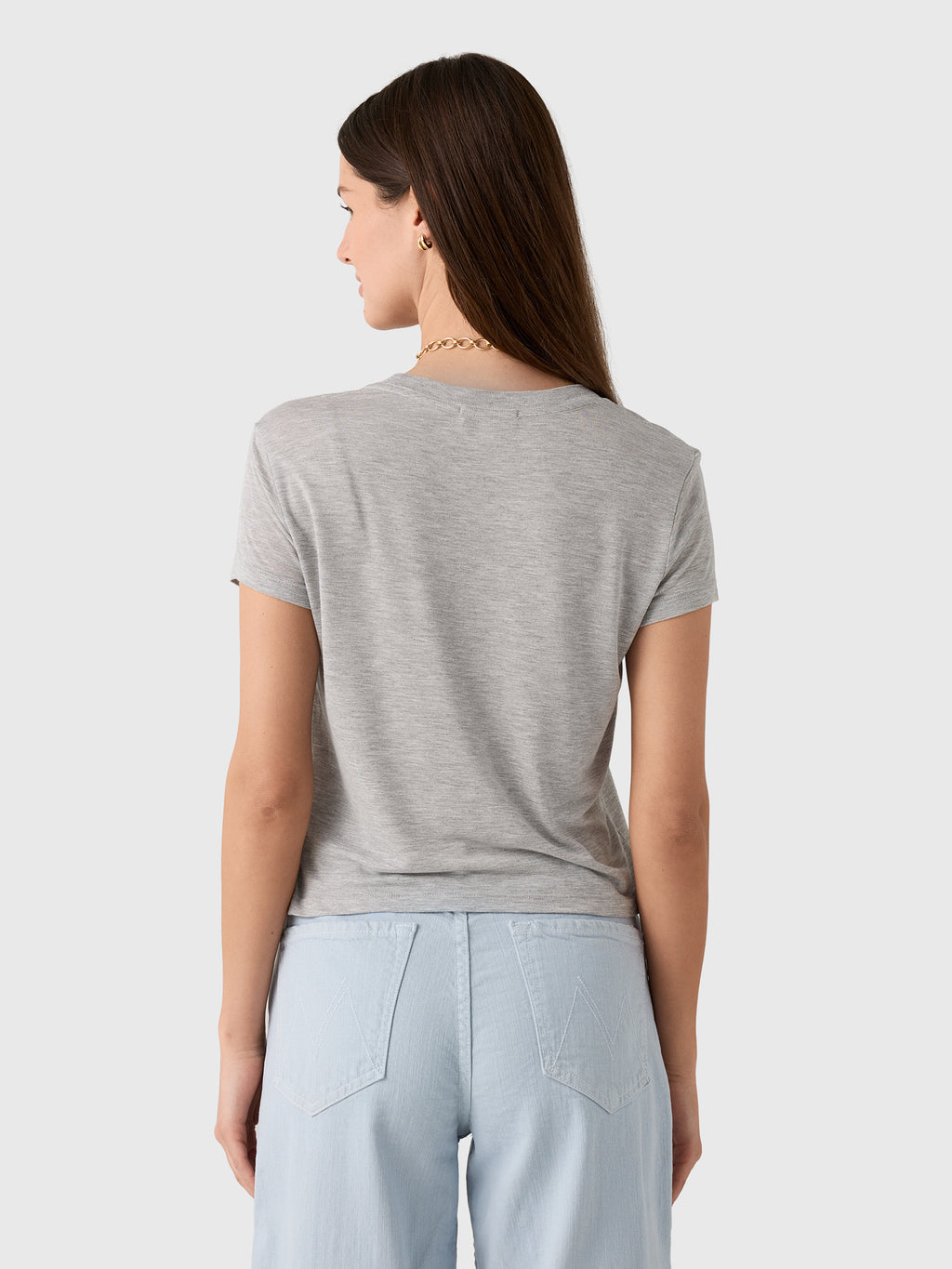 Agolde Women's Adine Shrunken Tee - Saint Bernard