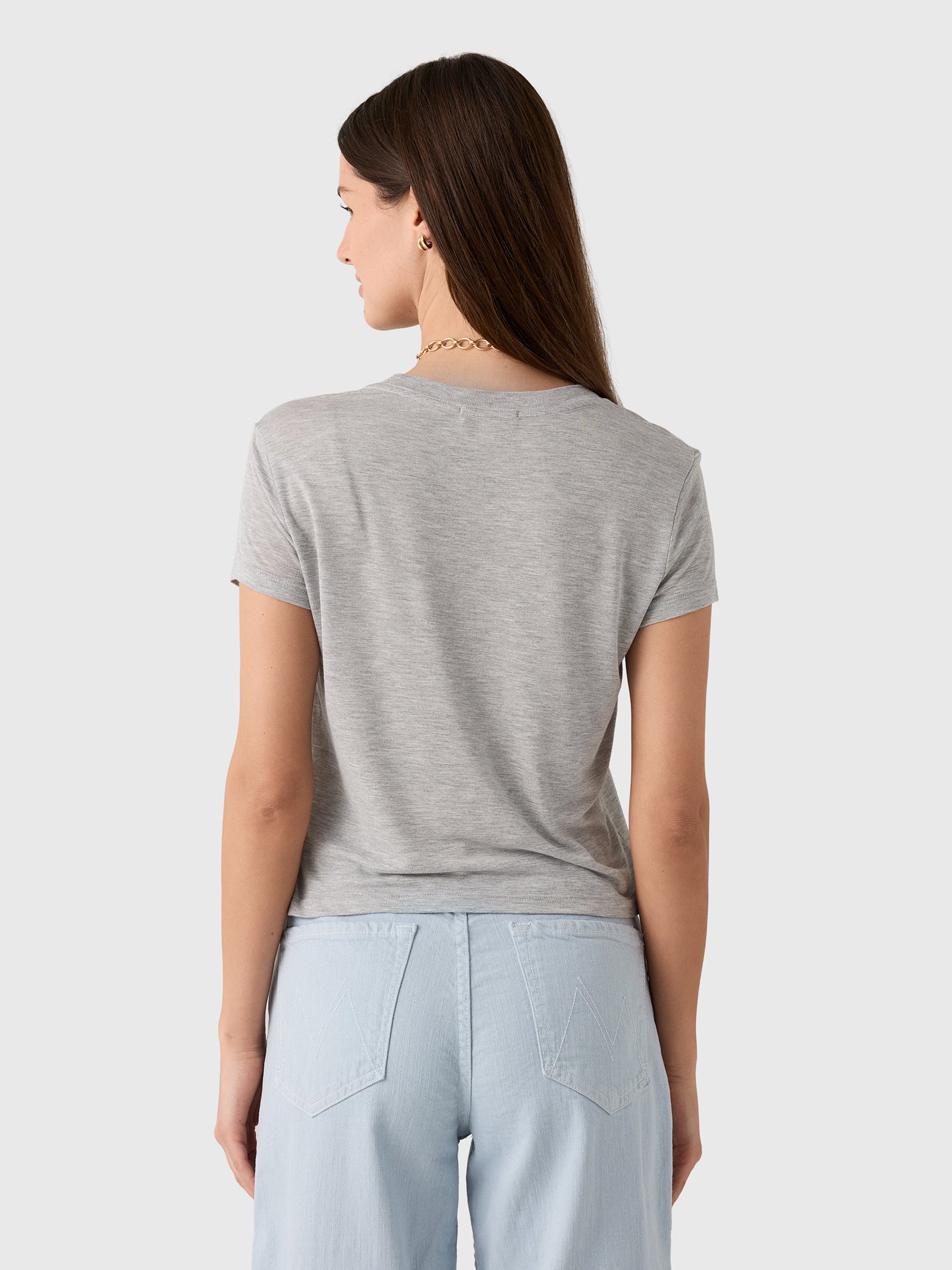 Agolde Women's Adine Shrunken Tee - Saint Bernard