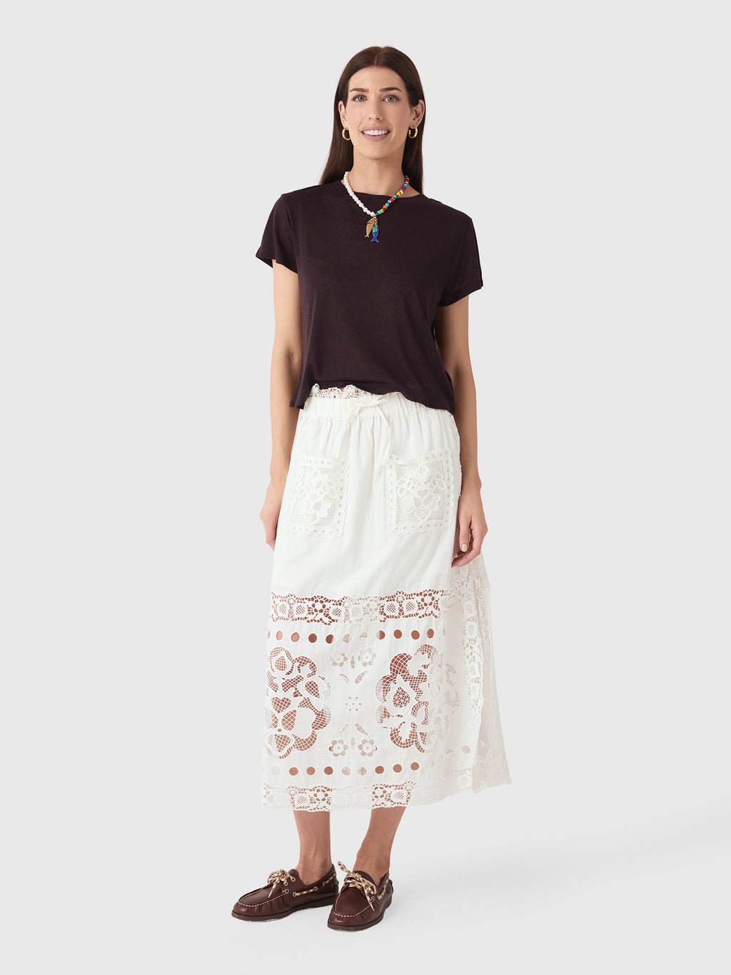 Agolde Women's Adine Shrunken Tee - Saint Bernard