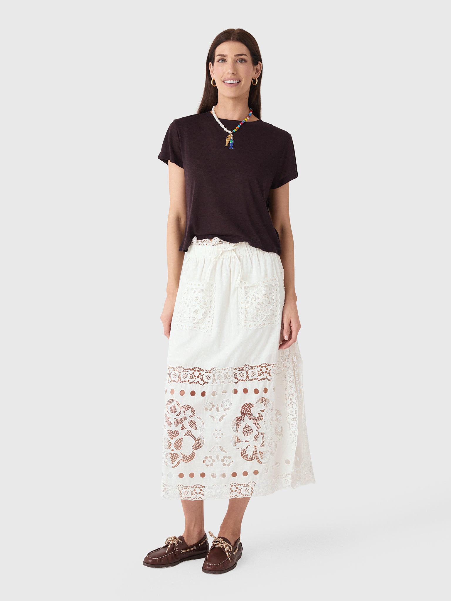 Agolde Women's Adine Shrunken Tee - Saint Bernard
