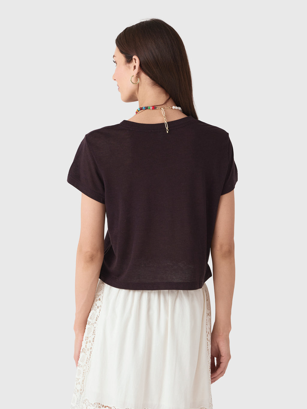 Agolde Women's Adine Shrunken Tee - Saint Bernard