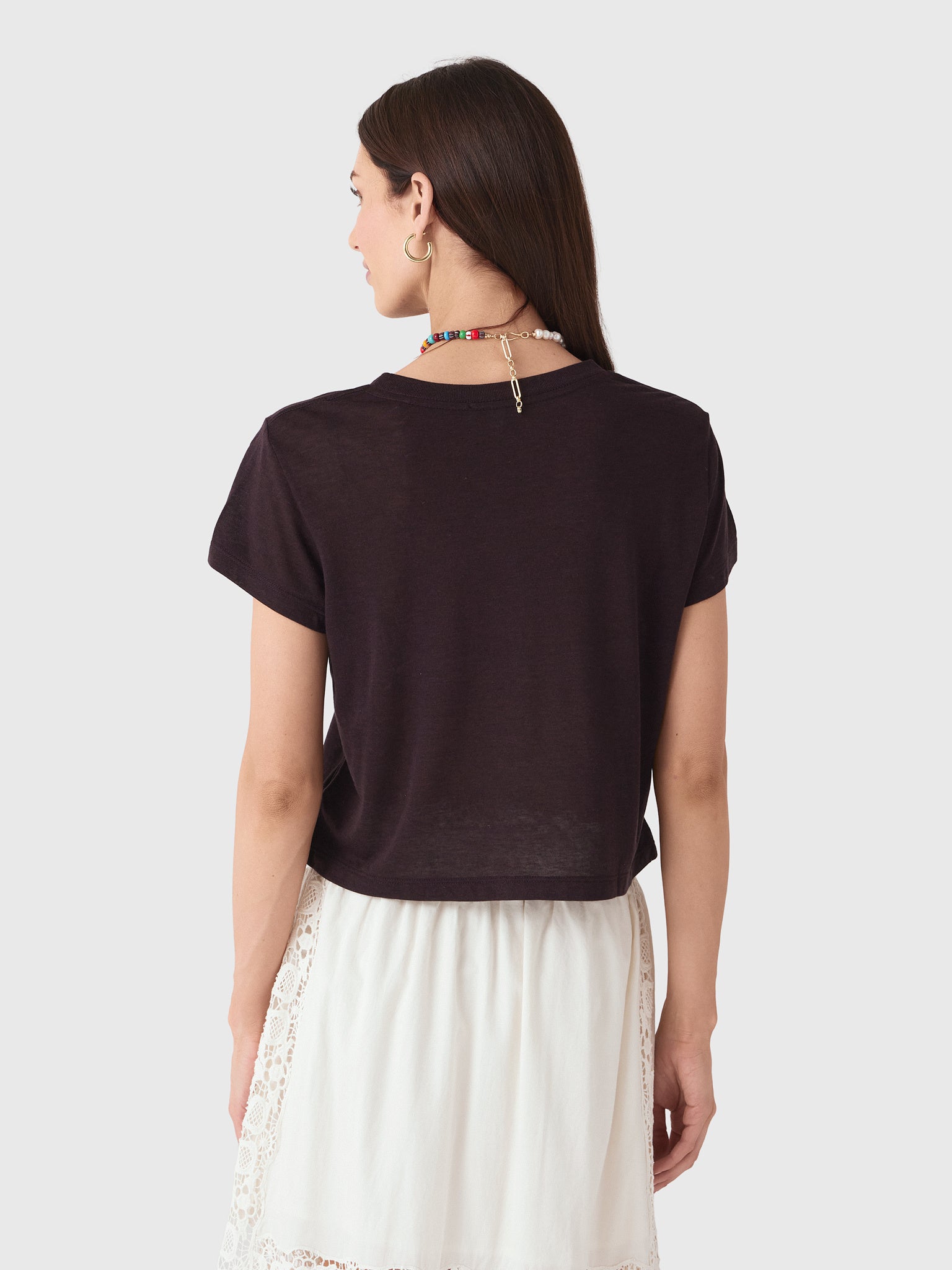 Agolde Women's Adine Shrunken Tee - Saint Bernard