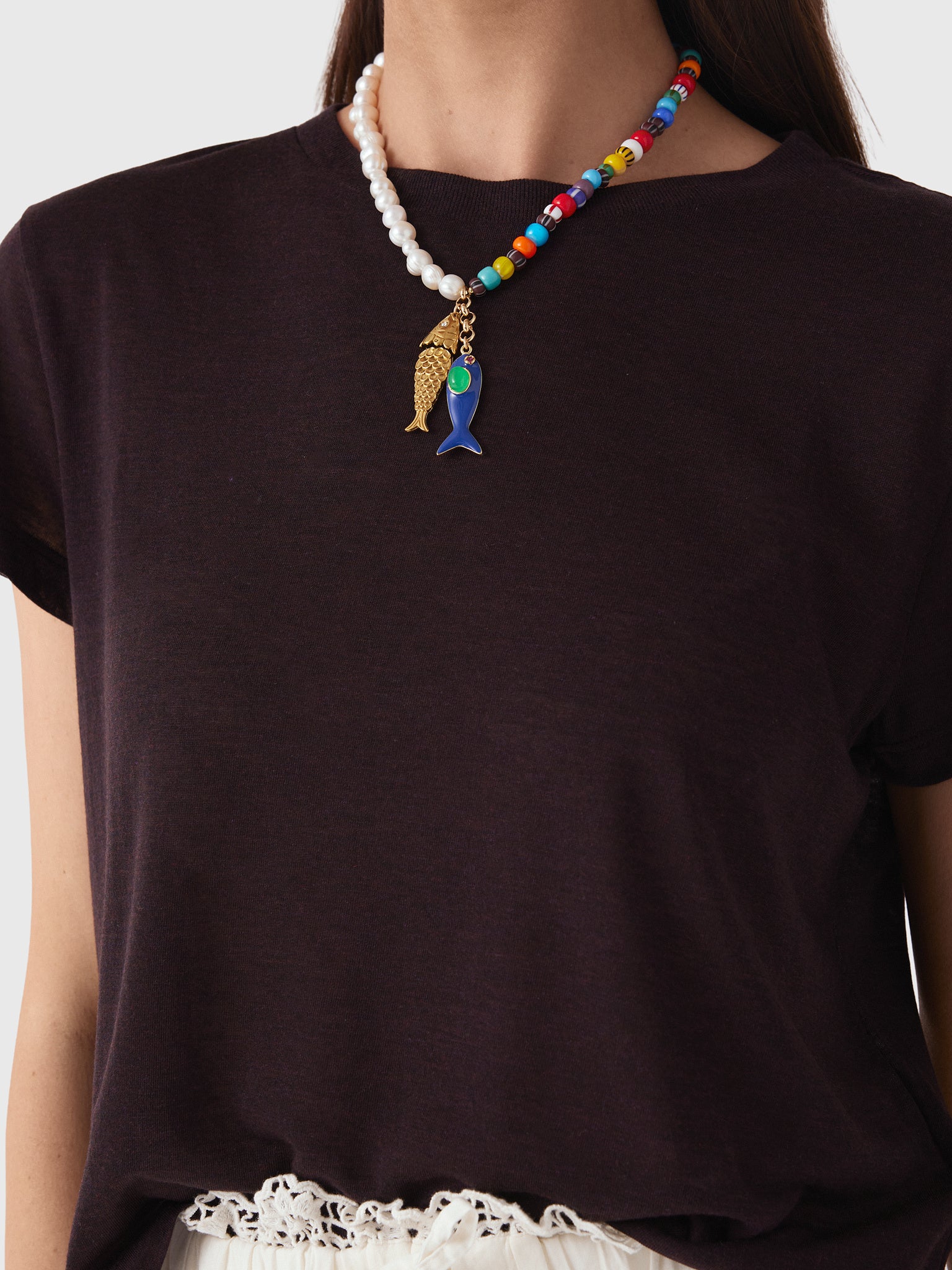 Agolde Women's Adine Shrunken Tee - Saint Bernard