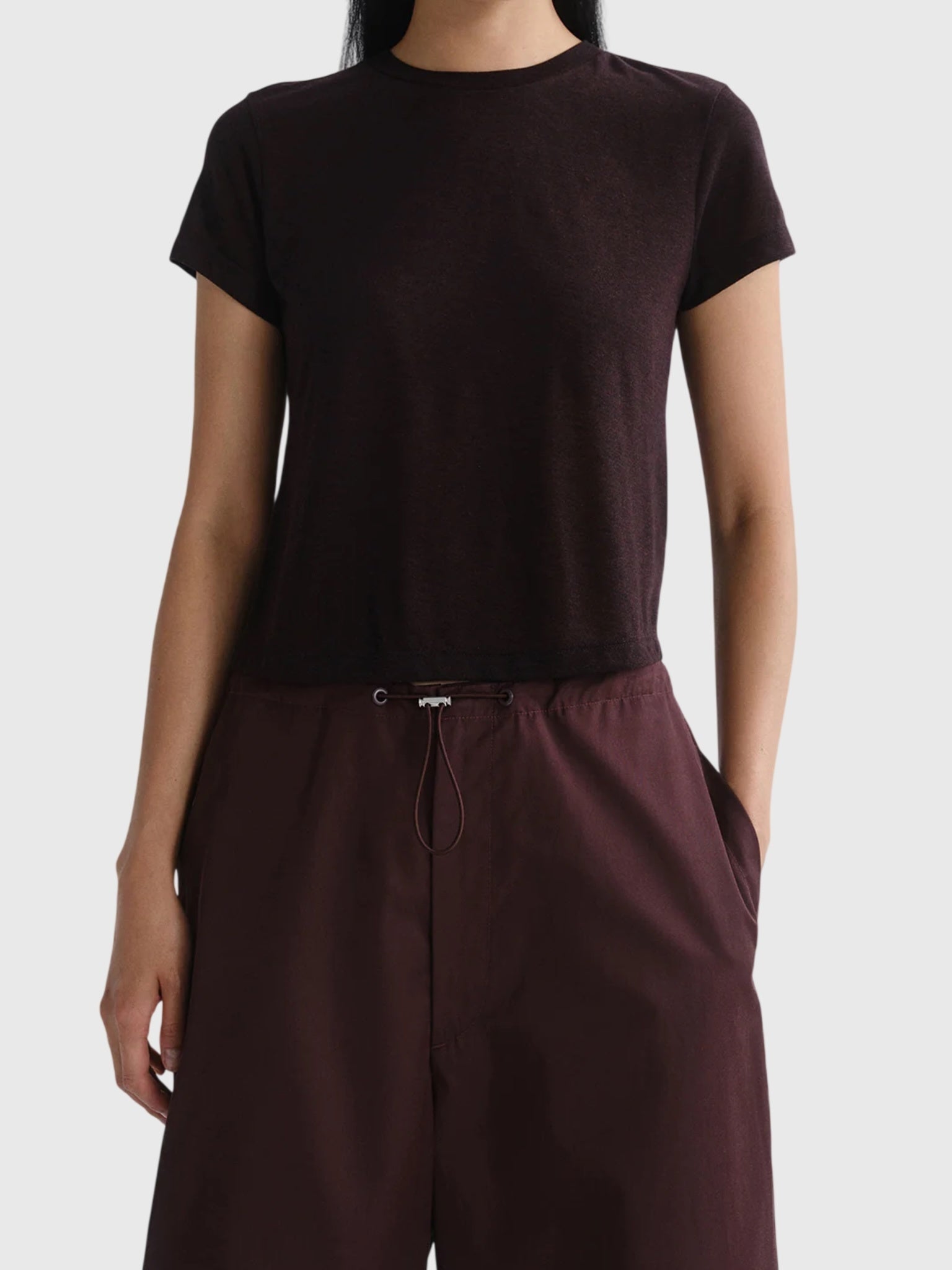 Agolde Women's Adine Shrunken Tee - Saint Bernard
