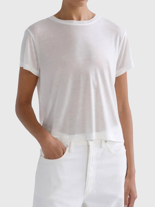 Agolde Women's Adine Shrunken Tee - Saint Bernard