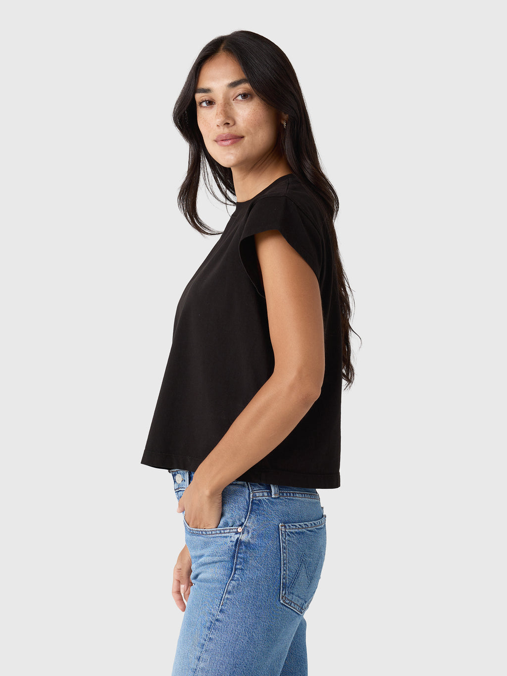 Agolde Women's Bryce Cap Sleeve Tee - Saint Bernard
